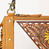 ADBGF103 American Darling Western Clear Bag - Handcrafted Leather Fringed Stadium Purse