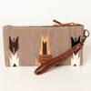 ADBG344 American Darling Aztec Saddle Blanket Western Style Wristlet Clutch Bag