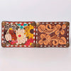ADBGF101 American Darling Western Leather Cross body Bag - Hand Tooled Floral & Cowhide Purse