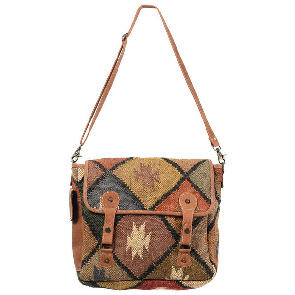 LC-KB346Messenger Upcycled Canvas Ladies Bag
