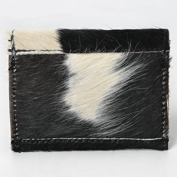 LC-ADBGZ141 Hair-On Cowhide Coin Purse - Western Leather Mini Wallet