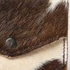 LC-ADBGZ141 Hair-On Cowhide Coin Purse - Western Leather Mini Wallet