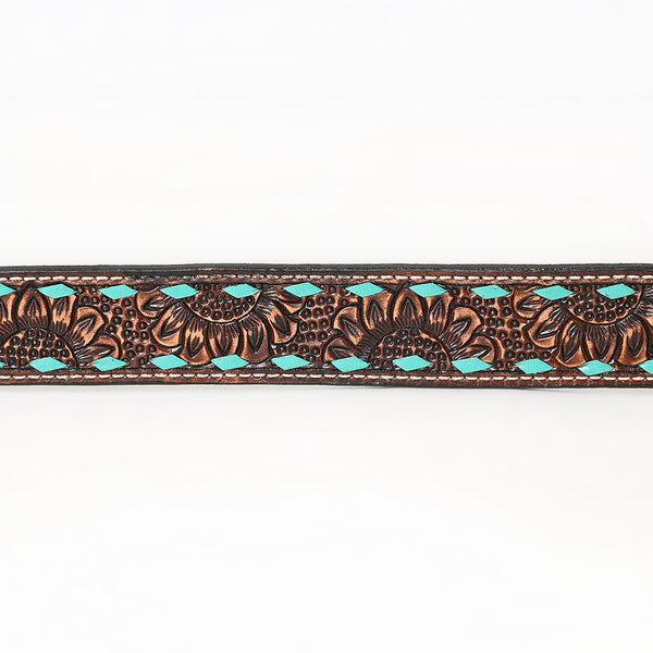 BER169-Hand Carved Western leather Belt