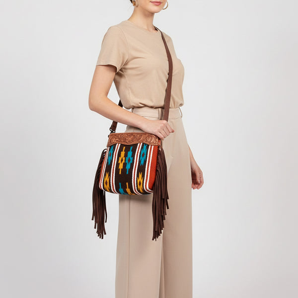 LC-ADBGZ641D Crossbody Genuine Western Leather Women Bag