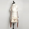 ADBG109 American Darling Western Leather Crossbody Bag Hair-On Cowhide and Fringe
