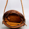 ADBG933 American Darling Western Leather Canteen Bag with Hand Tooled Floral Artistry