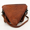 ADBG935 American Darling Western Leather Cross body Bag with Hair-On Cowhide and Long Fringes