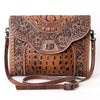 ADBG942 American Darling Handcrafted Crocodile Embossed Leather Small Cross body Bag