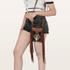 ADBG943 American Darling Handcrafted Western Leather Cell phone holder with Woven Saddle Blanket