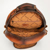 ADBG944 American Darling Handcrafted Backpack with Hand Woven Saddle Blanket and Genuine Leather