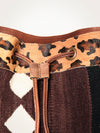 ADBG574 American Darling Southwestern Wool Bucket Bag Drawstring Tote with Leather Strap