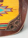 ADBG516 American Darling Hand Tooled Floral & Hand Woven Saddle Blanket Western Duffel Bag