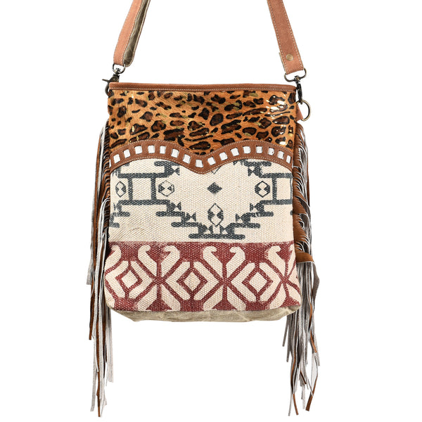 LC-KB355 Large Crossbody Upcycled Canvas Ladies Bag