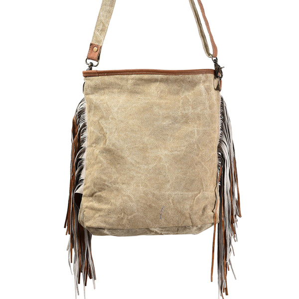 LC-KB355 Large Crossbody Upcycled Canvas Ladies Bag