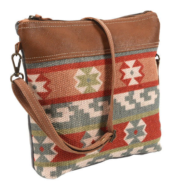 LC-KB358 Crossbody Upcycled Canvas Ladies Bag