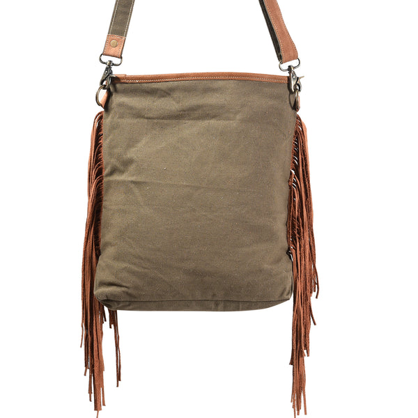 LC-KB359 Large Crossbody Upcycled Canvas Ladies Bag