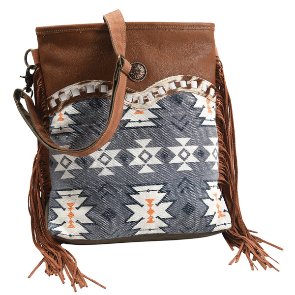 LC-KB359 Large Crossbody Upcycled Canvas Ladies Bag