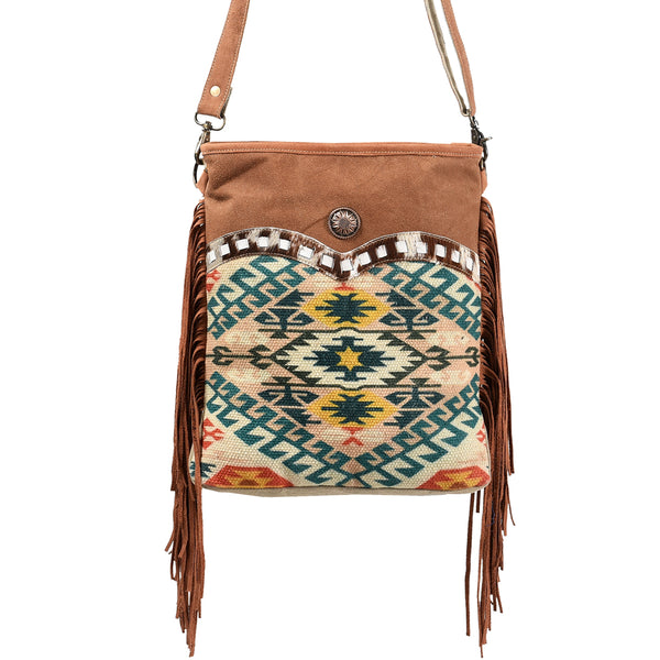 LC-KB361 Large Crossbody Upcycled Canvas Ladies Bag