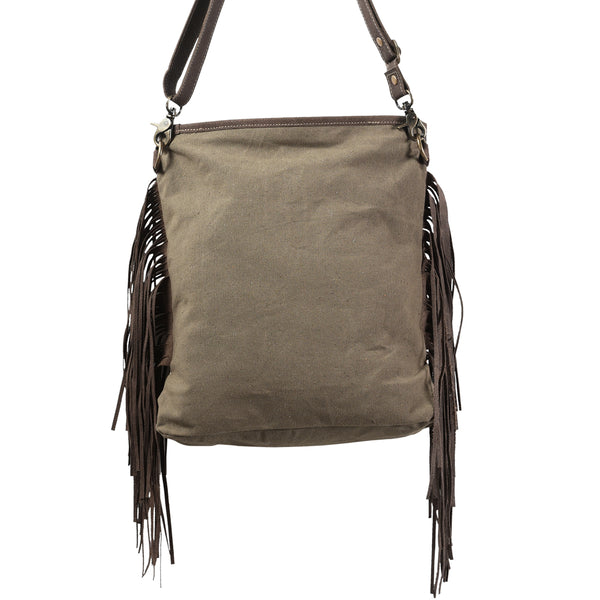 LC-KB362 Large Crossbody Upcycled Canvas Ladies Bag