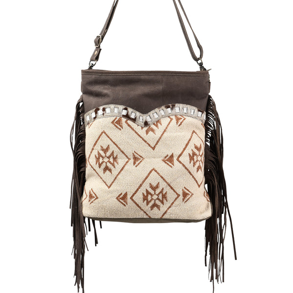 LC-KB362 Large Crossbody Upcycled Canvas Ladies Bag