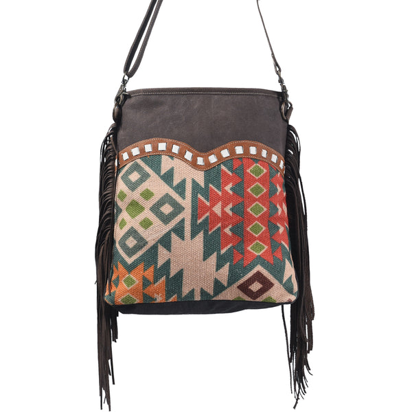 LC-KB365 Large Crossbody Upcycled Canvas Ladies Bag