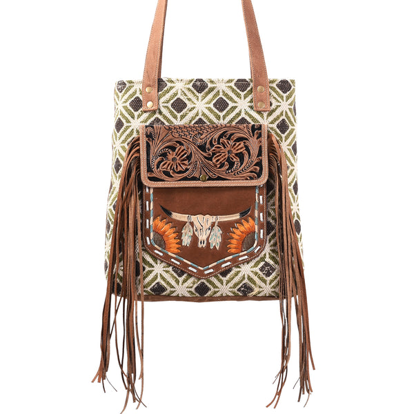 LC-KB367 Tote Upcycled Canvas Ladies Bag