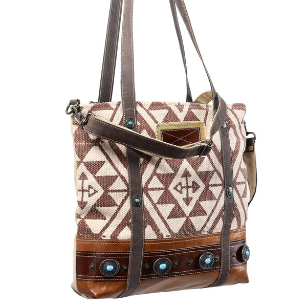 LC-KB369Tote Upcycled Canvas Ladies Bag