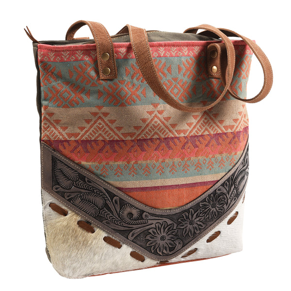 LC-KB376 Tote Upcycled Canvas Ladies Bag