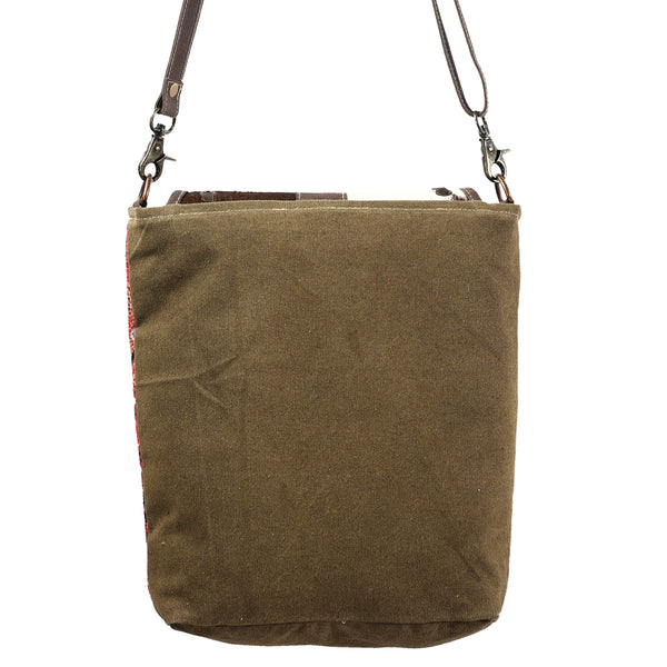 LC-KB382 Messenger Upcycled Canvas Ladies Bag