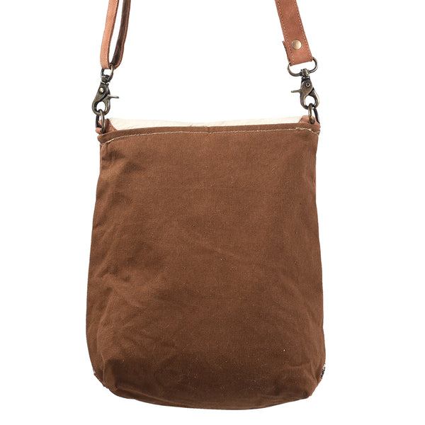 LC-KB387Messenger Upcycled Canvas Ladies Bag