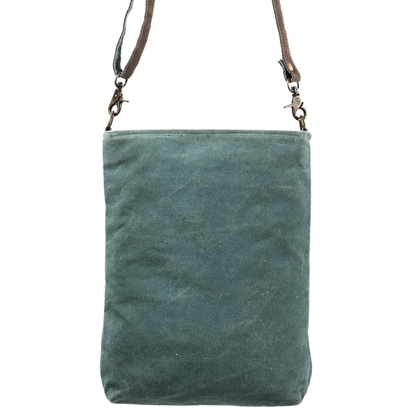 LC-KB389Large Crossbody Upcycled Canvas Ladies Bag