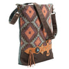 LC-KB389Large Crossbody Upcycled Canvas Ladies Bag