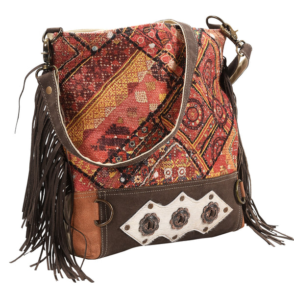 LC-KB390Large Crossbody Upcycled Canvas Ladies Bag