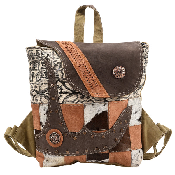 LC-KB392Backpack Upcycled Canvas Ladies Bag