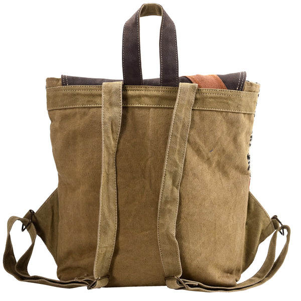 LC-KB392Backpack Upcycled Canvas Ladies Bag