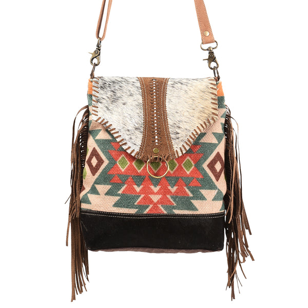 LC-KB393 Messenger Upcycled Canvas Ladies Bag