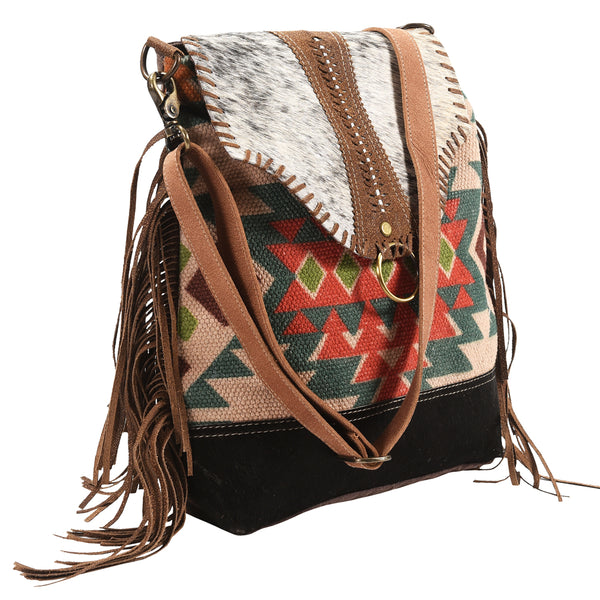 LC-KB393 Messenger Upcycled Canvas Ladies Bag
