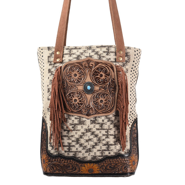 LC-KB394 Tote Upcycled Canvas Ladies Bag