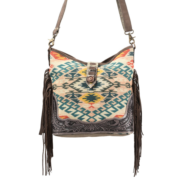 LC-KB396 Crossbody Upcycled Canvas Ladies Bag