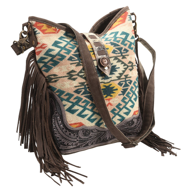 LC-KB396 Crossbody Upcycled Canvas Ladies Bag