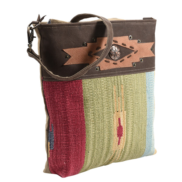LC-KB400Large Crossbody Upcycled Canvas Ladies Bag