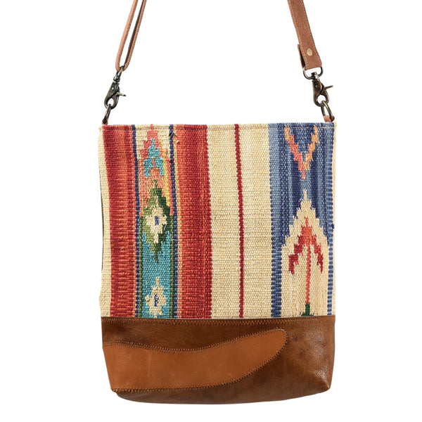 LC-KB402 Large Crossbody Upcycled Canvas Ladies Bag