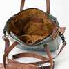 ADBG959 Crocodile Embossed Genuine Leather Western Tote Compact Handbag by American Darling
