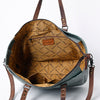 ADBG962 Crocodile Embossed Genuine Leather Western Tote Compact Handbag by American Darling