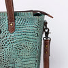 ADBG964 American Darling Crocodile Embossed Western Leather Tote Bag