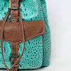 ADBG972 American Darling Crocodile Embossed Western Leather Backpack