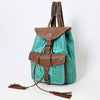 ADBG972 American Darling Crocodile Embossed Western Leather Backpack