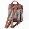 ADBG972 American Darling Crocodile Embossed Western Leather Backpack