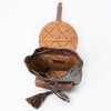 ADBG972 American Darling Crocodile Embossed Western Leather Backpack