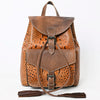 ADBG972 American Darling Crocodile Embossed Western Leather Backpack